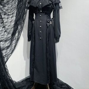 Virtual Paradise Long Black Jirai Skirt